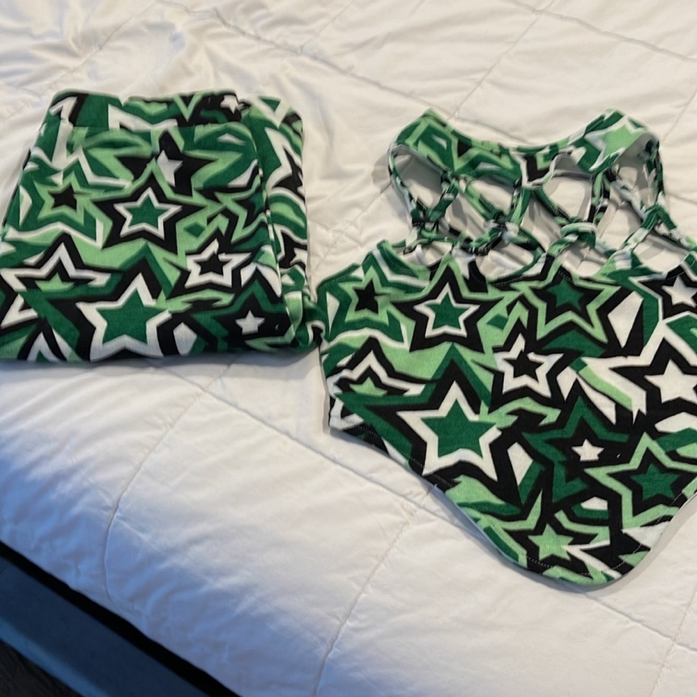 Brand new 2pice set size S black and green - Picture 6 of 6
